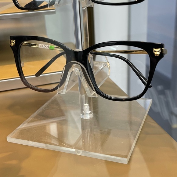 ISO Cartier - Optical Glasses CT0026O BLACK & GOLD EYEWEAR - Picture 2 of 2